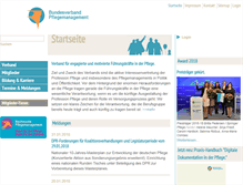 Tablet Screenshot of bv-pflegemanagement.de